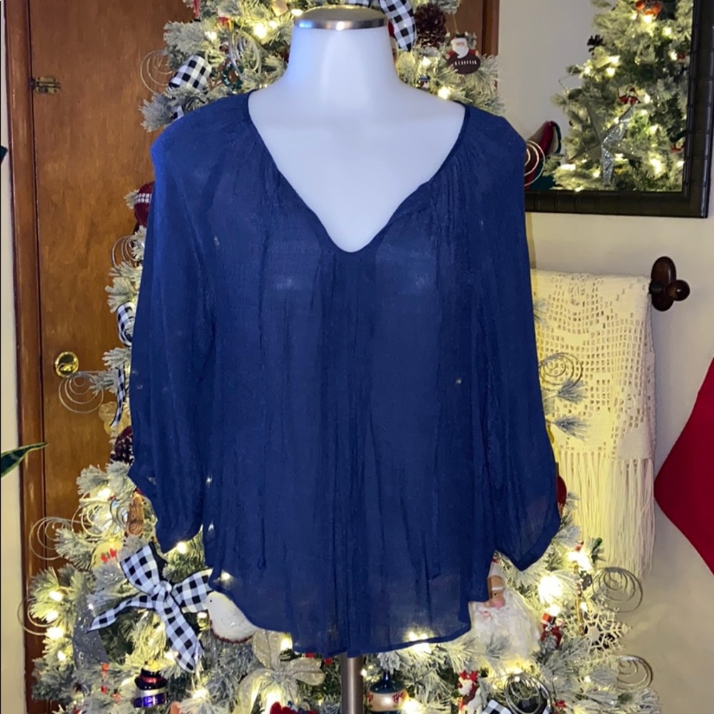 Navy Blouse. Size small.